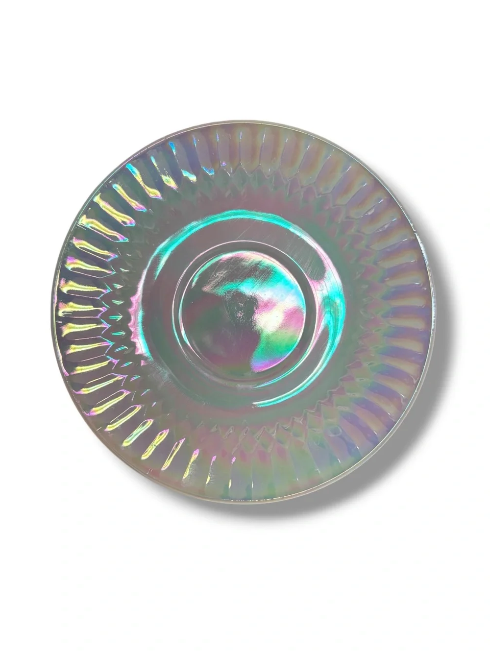FEDERAL GLASS Moonglow Iridescent Dishes Set of Six VINTAGE